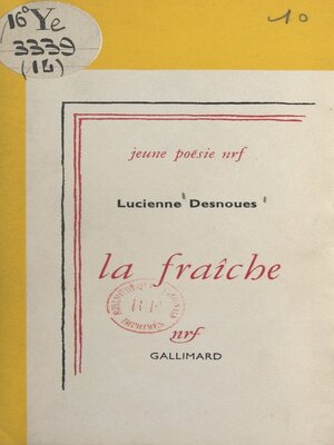 cover image of La fraîche